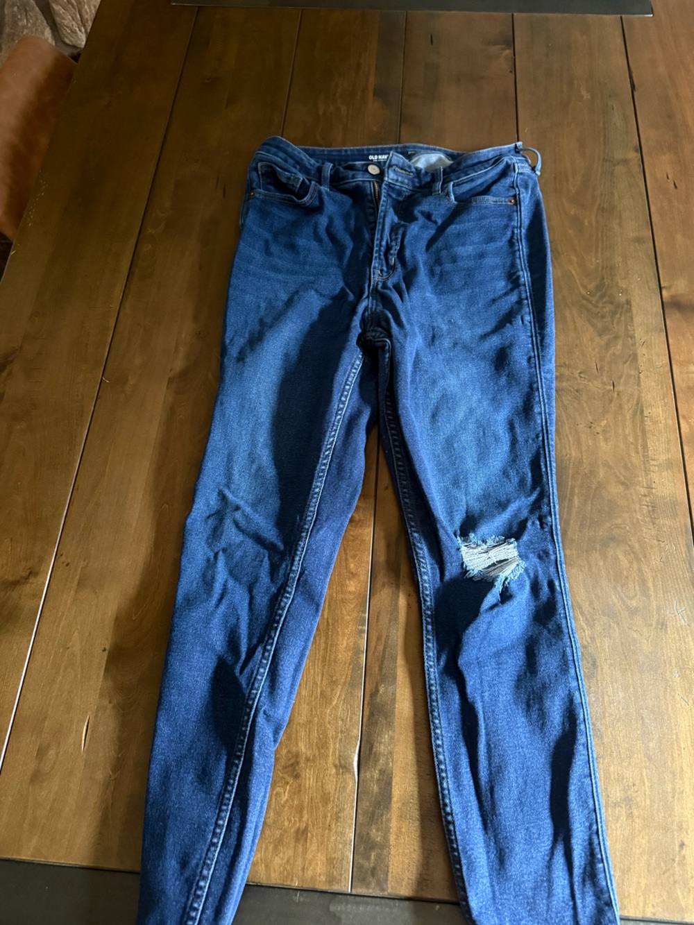 Classic Men's Blue Distressed Jeans